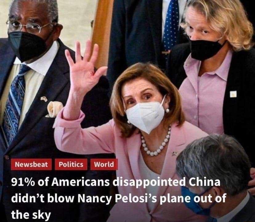 Newsbeat Politics World 91 of Americans c didnt blow Nancy i plane out of 4 the sky