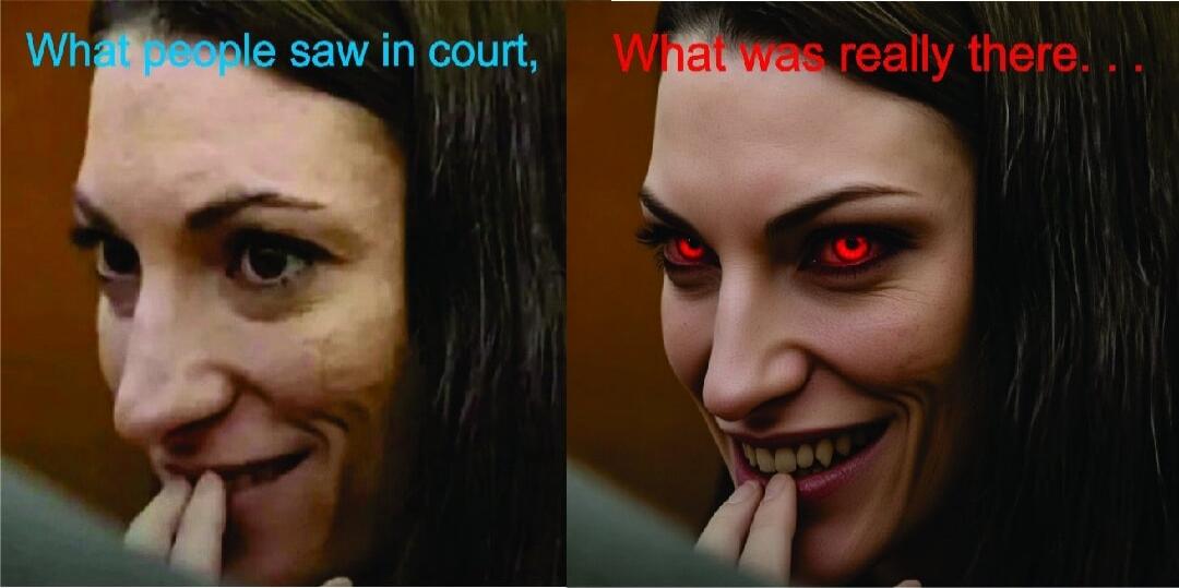 What people saw in court, What was really there...