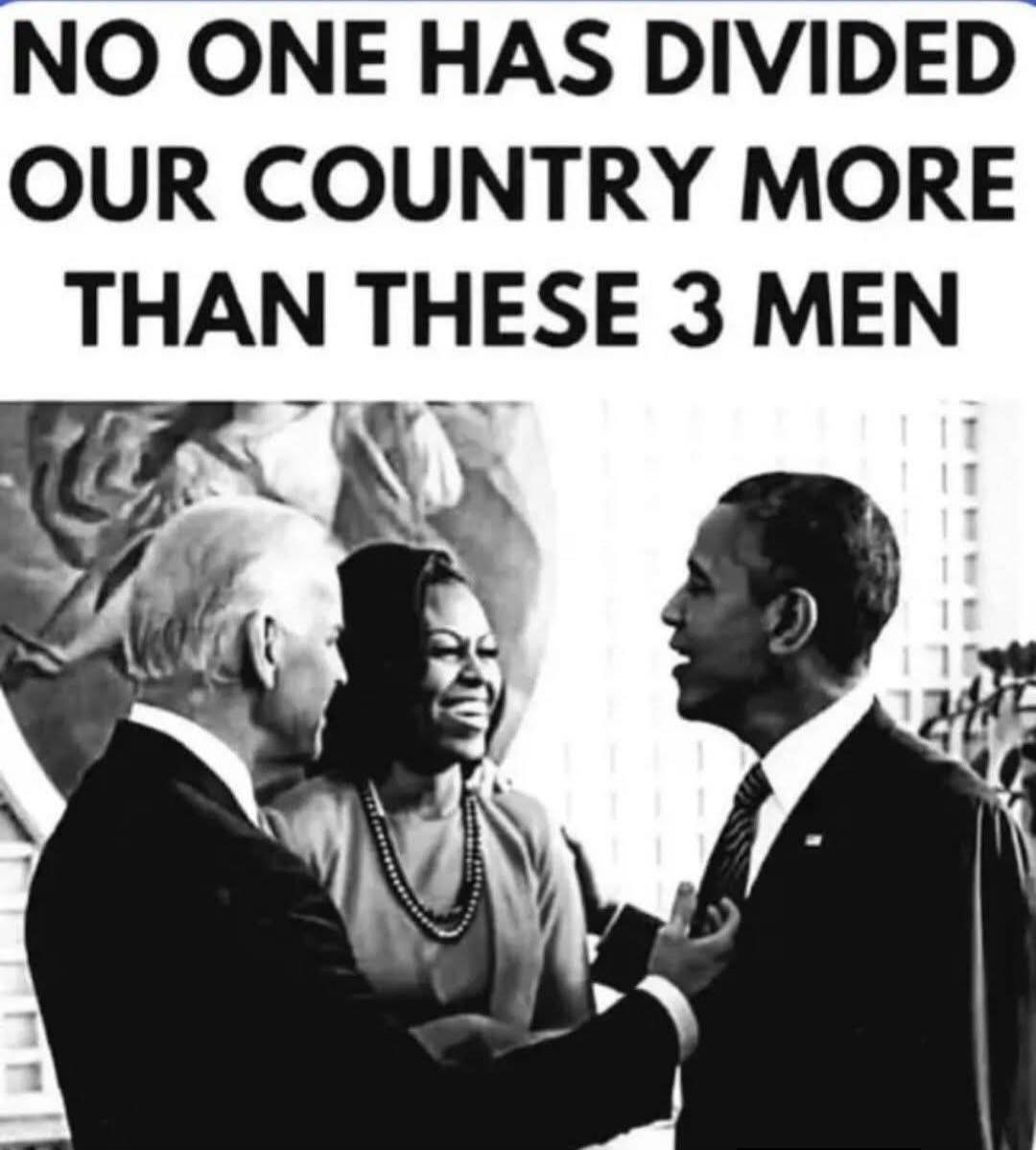 NO ONE HAS DIVIDED OUR COUNTRY MORE THAN THESE 3 MEN