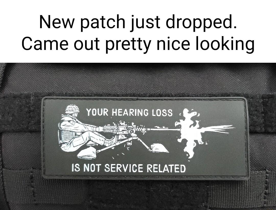 New patch just dropped Came out pretty nice looking YOUR HEARIN G LOSS v 2 1S NOT SRVICE RELATED