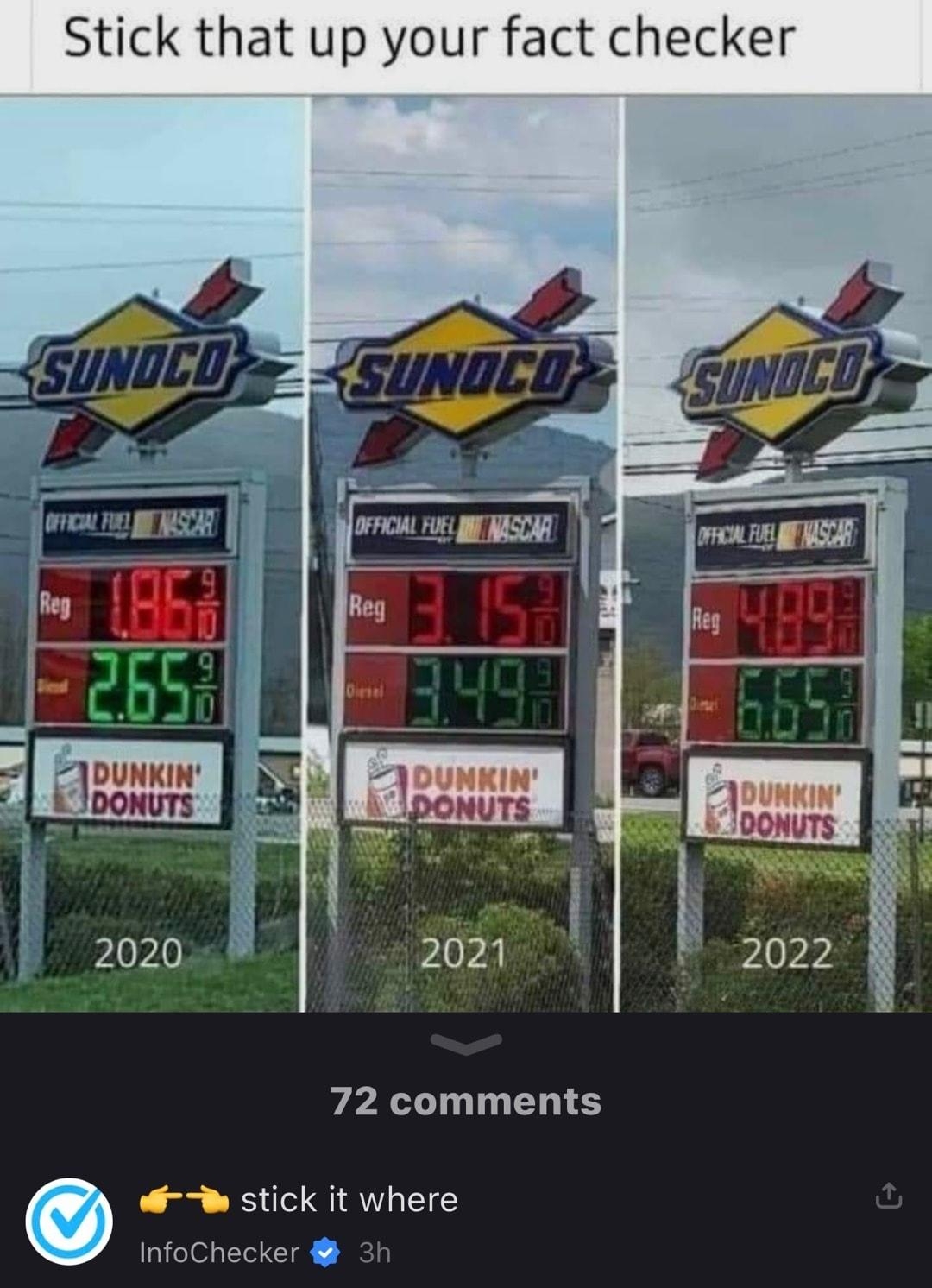 72 comments stick it where InfoChecker
