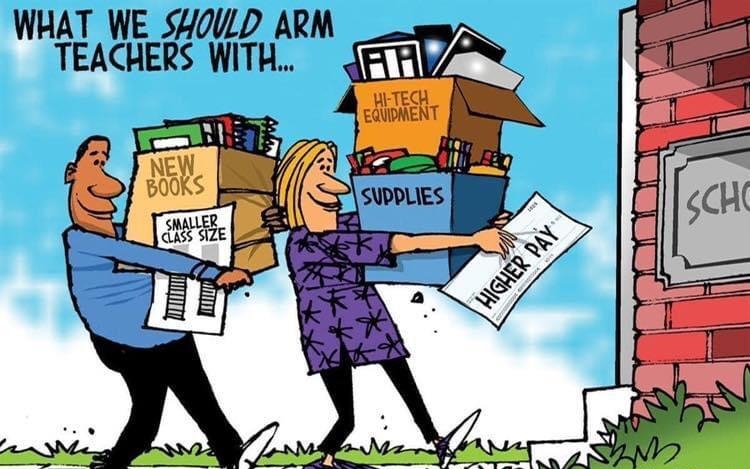 WHAT WE SHOULD ARM TEACHERS WITH