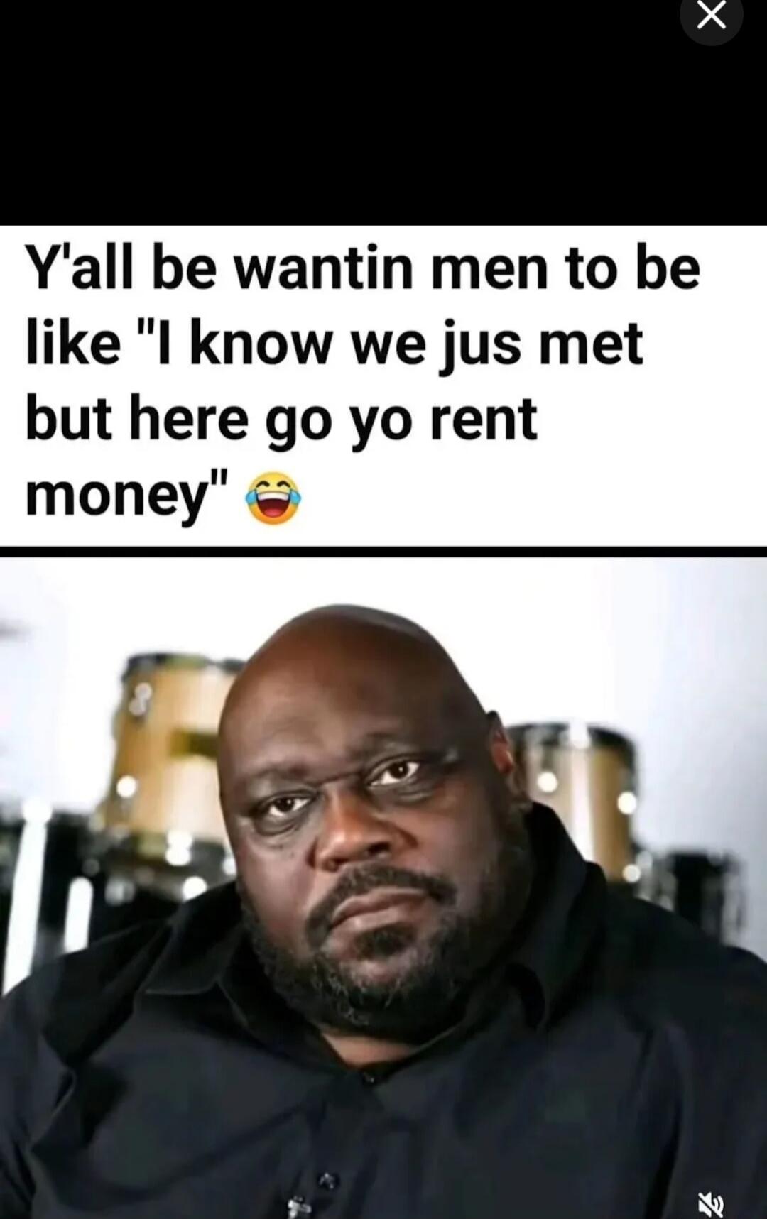 Ya'll be wantin men to be like 