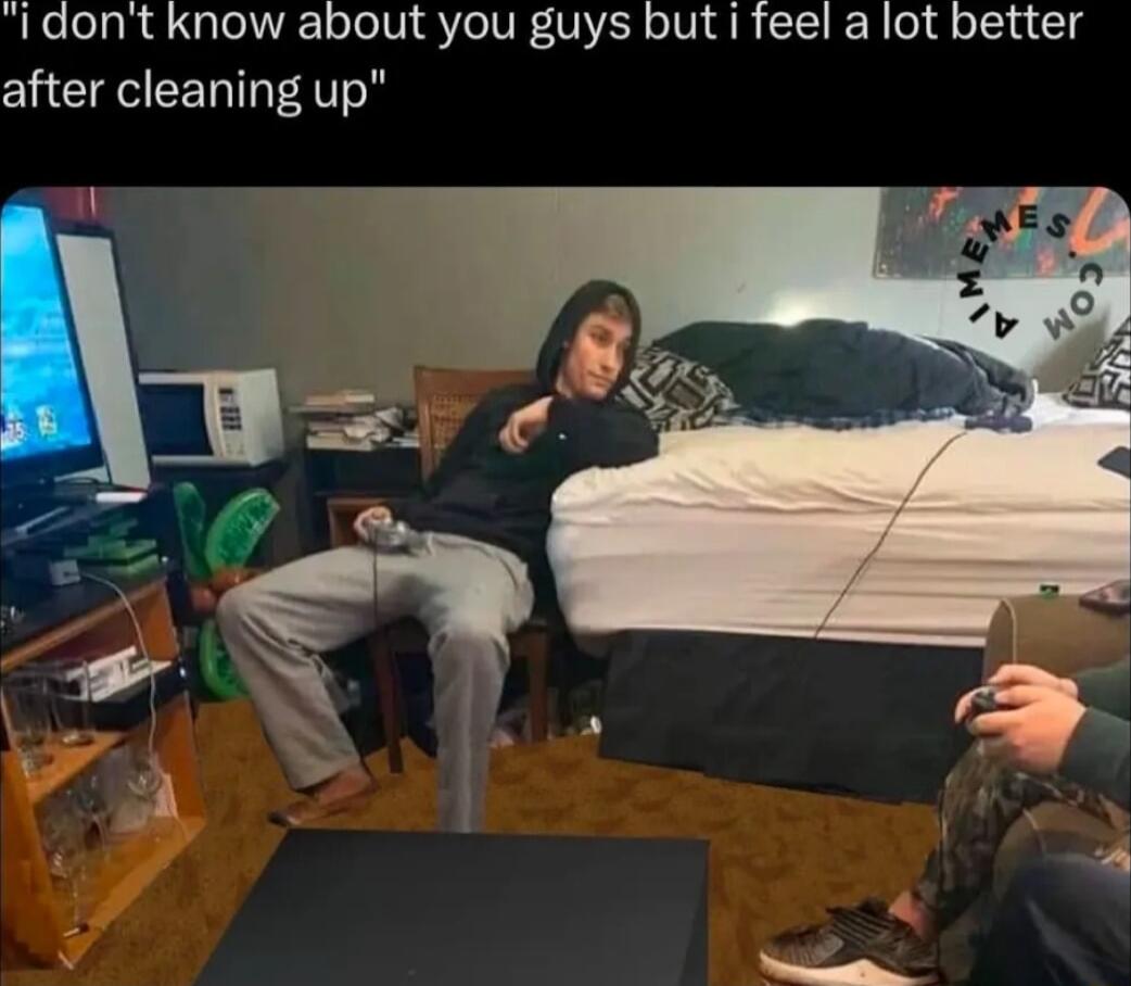 ldont know about you guys but i feel a lot better after cleaning up
