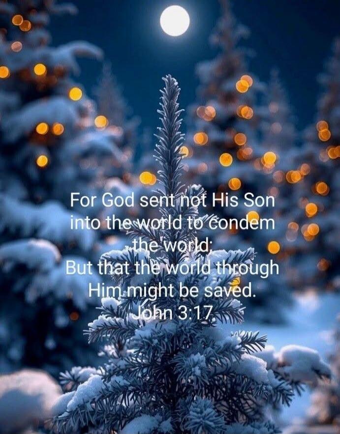 For God sent not His Son into the world to condemn the world: But that the world through Him might be saved. John 3:17