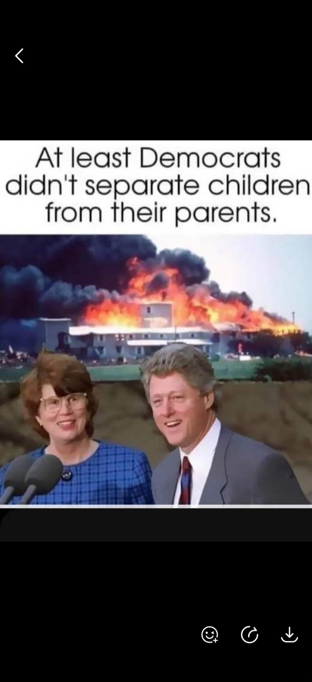 At least Democrats didn't separate children from their parents.