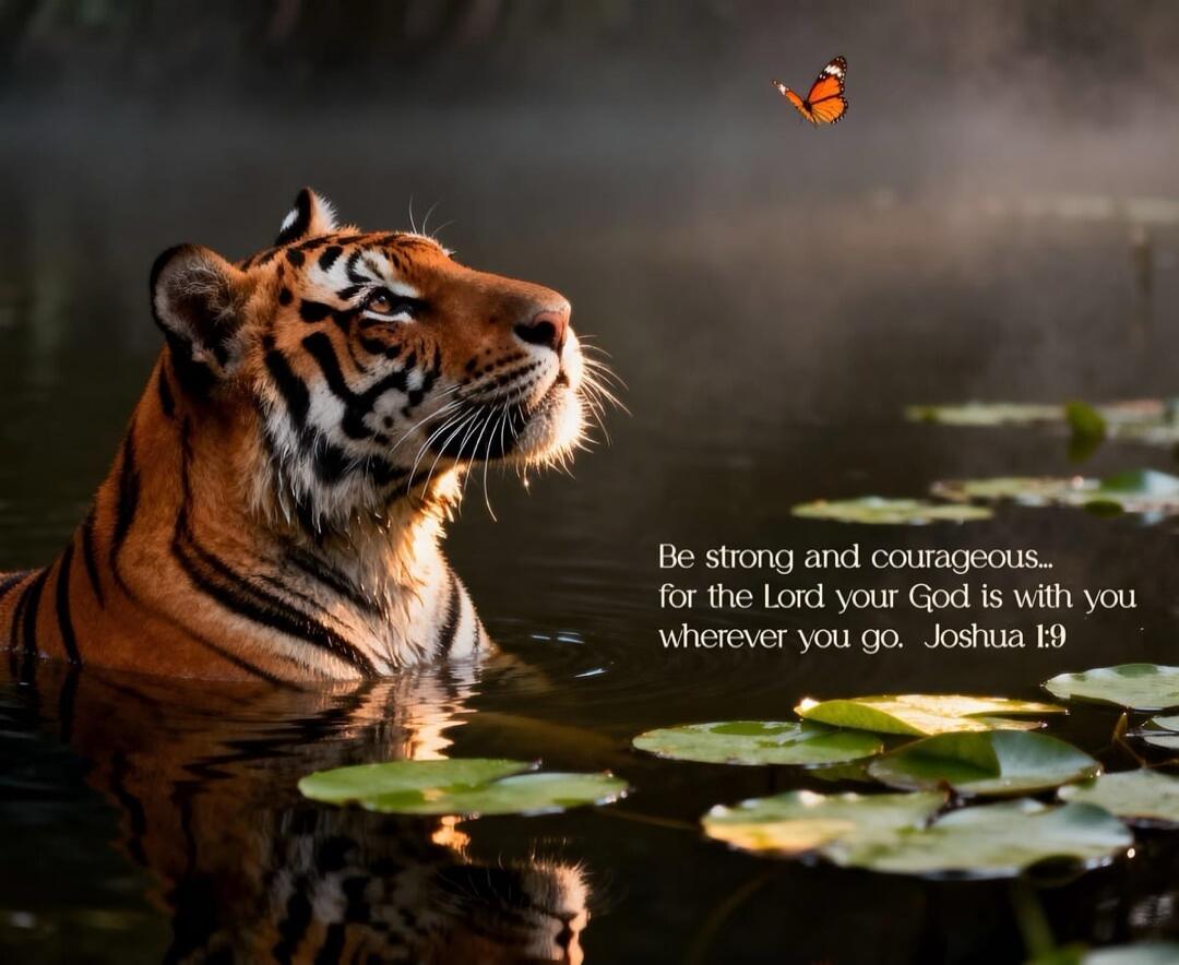 Be strong and courageous... for the Lord your God is with you wherever you go. Joshua 1:9