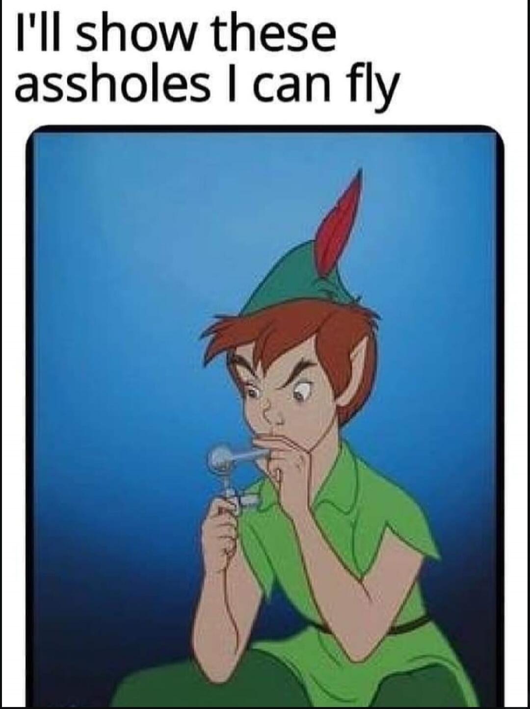 I'll show these assholes I can fly