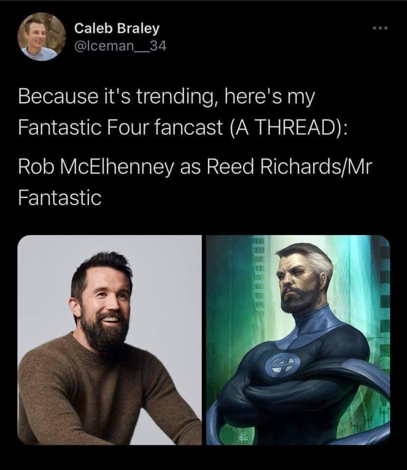 o1 1 BT 1153 7 lceman__34 Because its trending heres my Fantastic Four fancast A THREAD 20eVol o TSTaa IS VA IS RETCTo ailel aTge YLV Fantastic