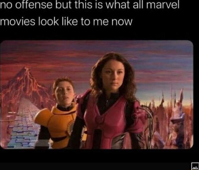 no offense but this Is what all marvel movies look like to me now