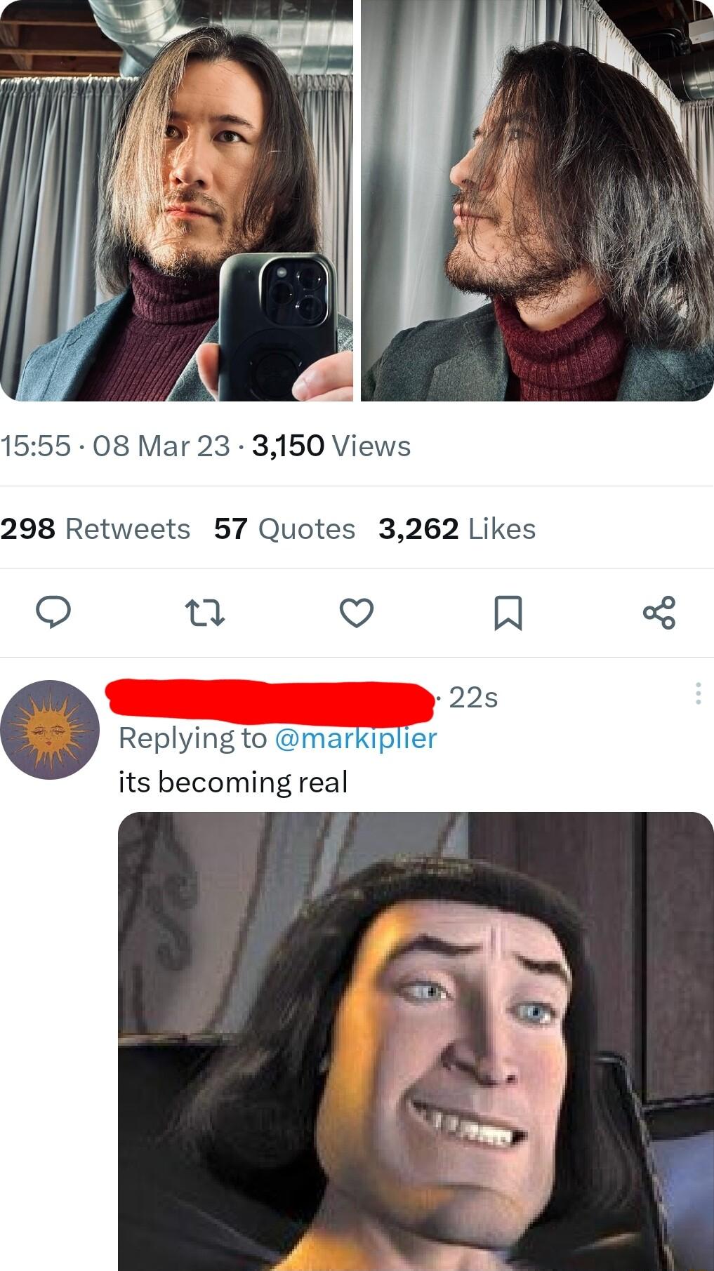 8 Mar 23 3150 298 Retweets 57 Quotes 3262 Likes e V A Replying t its becomi