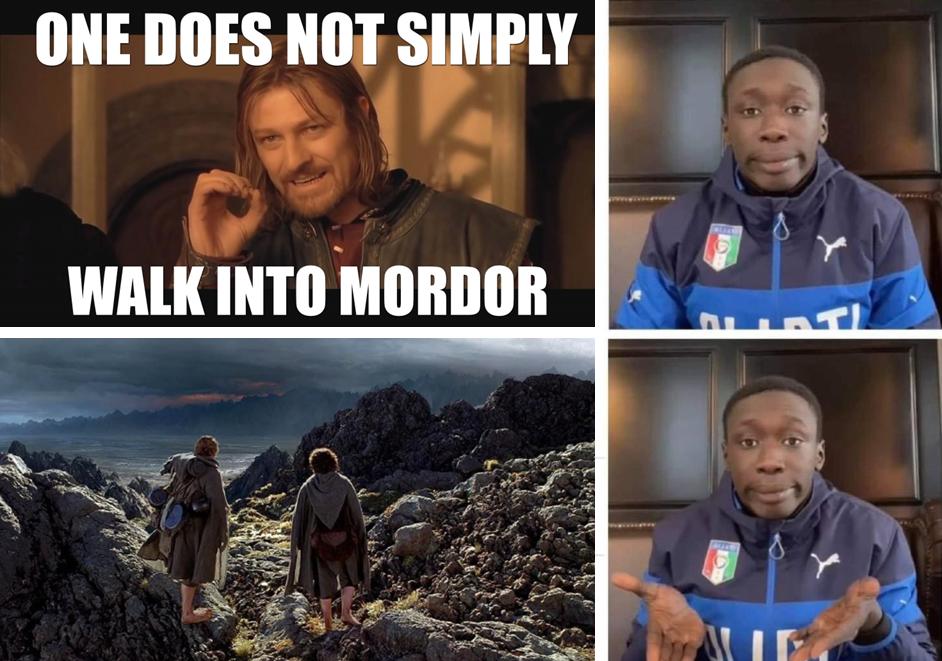 uri DOES NOT ww WALK INTI MORDOR
