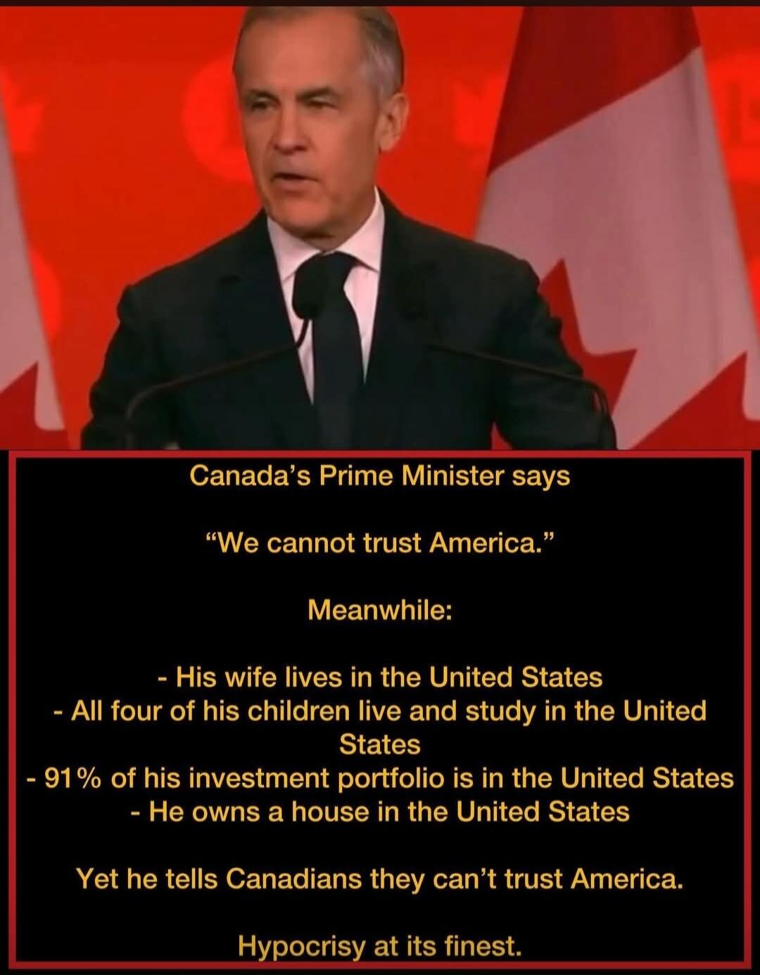 Canada's Prime Minister says 