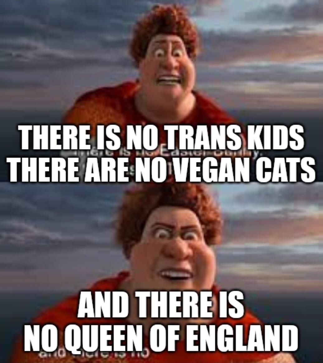 THERE IS NO TRANS KIDS THERE ARENO VEGAH 115 AND THEF NOQUEEN OF E