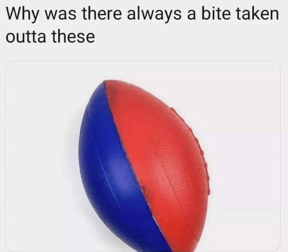 Why was there always a bite taken outta these