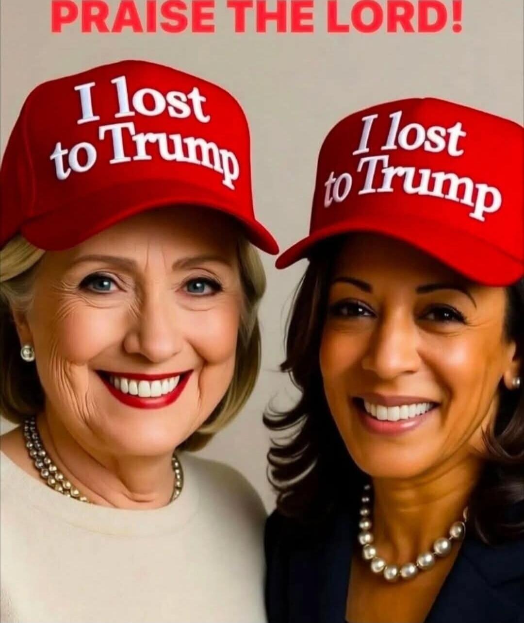 PRAISE THE LORD! I lost to Trump
