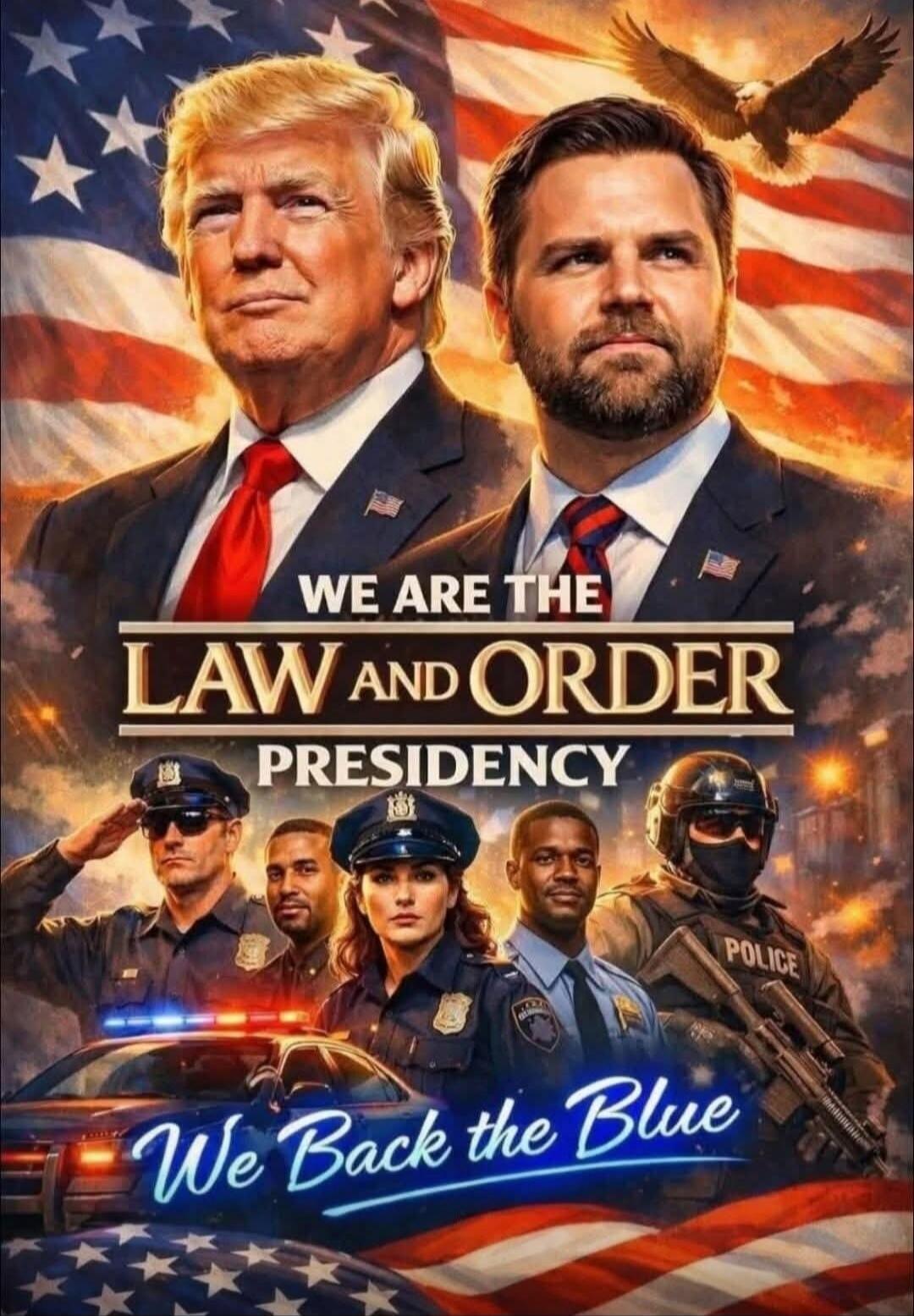 WE ARE THE LAW AND ORDER PRESIDENCY
We Back the Blue
