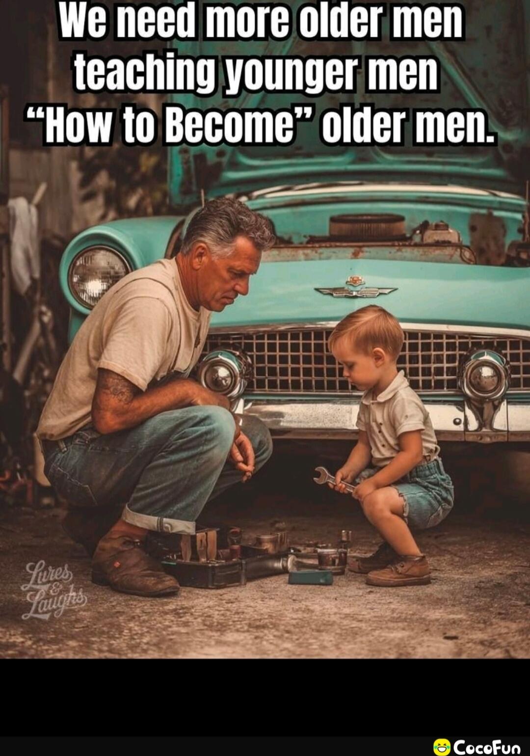 We need more older men teaching younger men \