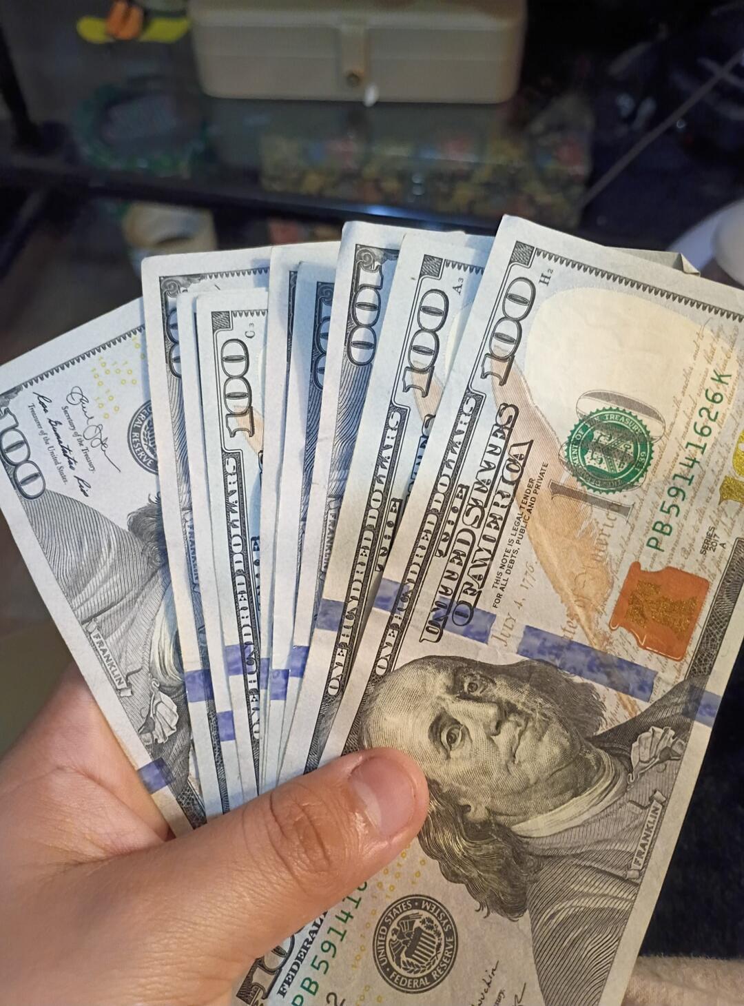 100 ONE HUNDRED DOLLARS UNITED STATES OF AMERICA THIS NOTE IS LEGAL TENDER FOR ALL DEBTS, PUBLIC AND PRIVATE JULY 4, 1776 FRANKLIN FEDERAL RESERVE SYSTEM PB 59141626 K SERIES 2017 A