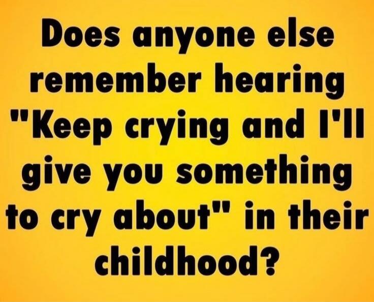 Does anyone else remember hearing 