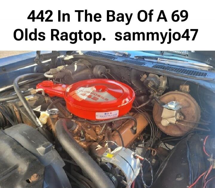 442 In The Bay Of A 69 Olds Ragtop. sammyjo47