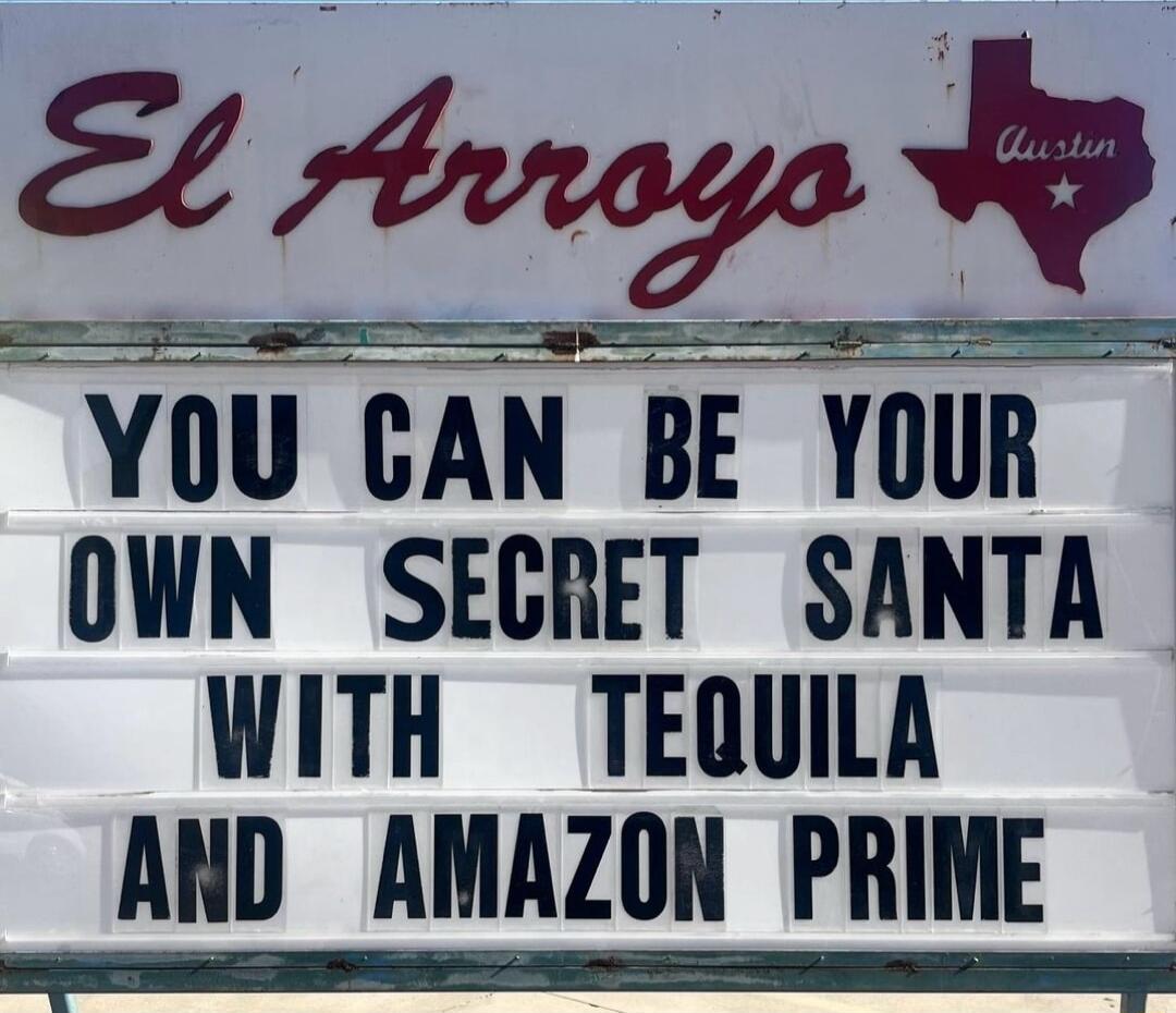 g eg Yllll CAN BE YllB OWN SECRET SANTA WITH TEQUILA AND AMAZON PRIME