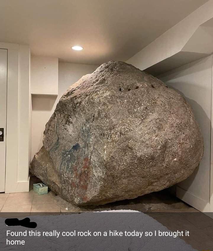 Found this reall cool rock on a hike today so brought it home