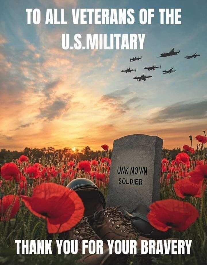 TO ALL VETERANS OF THE U.S. MILITARY
UNK NOWN SOLDIER
THANK YOU FOR YOUR BRAVERY