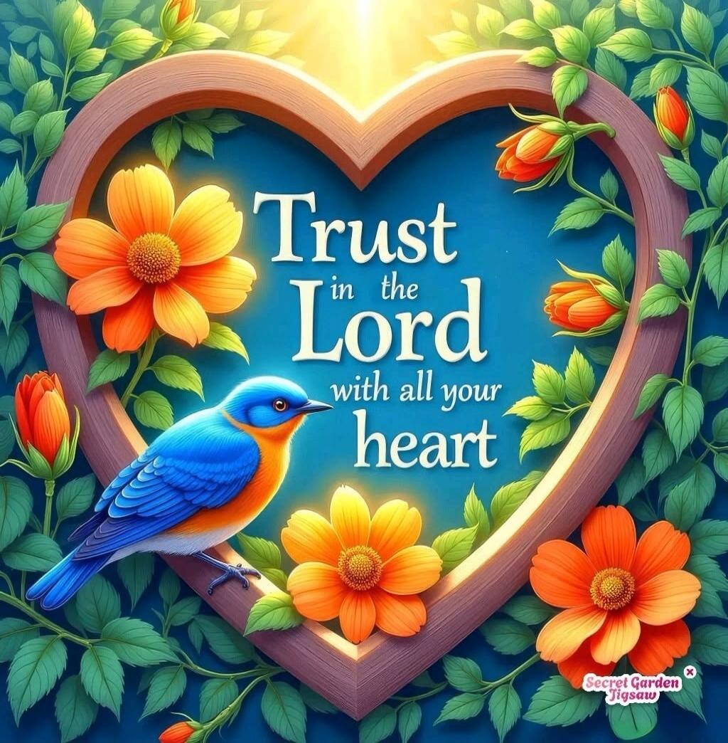 Trust in the Lord with all your heart Secret Garden Jigsaw