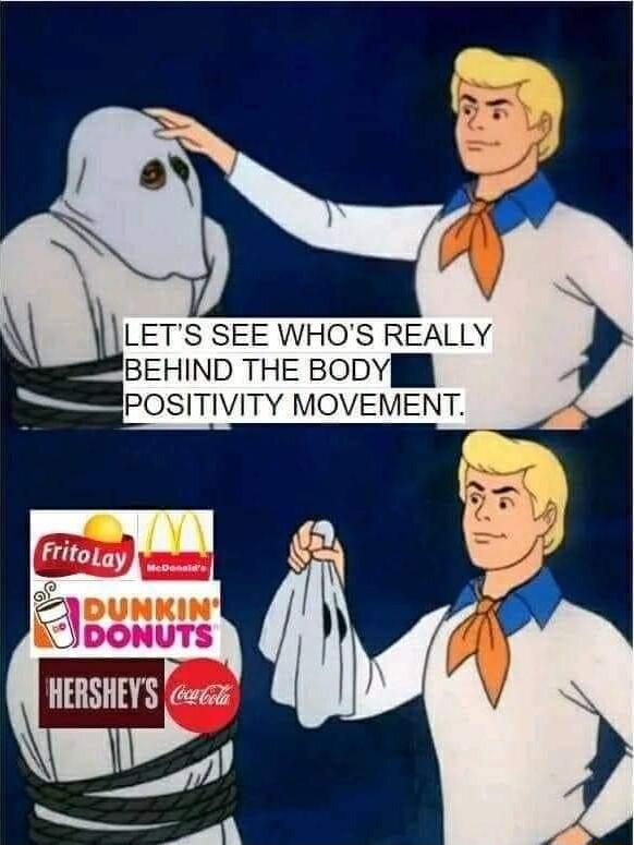 LETS SEE WHOS REALLY BEHIND THE BODY POSITIVITY MOVEMENT JDONUTS HERSHEYS G S