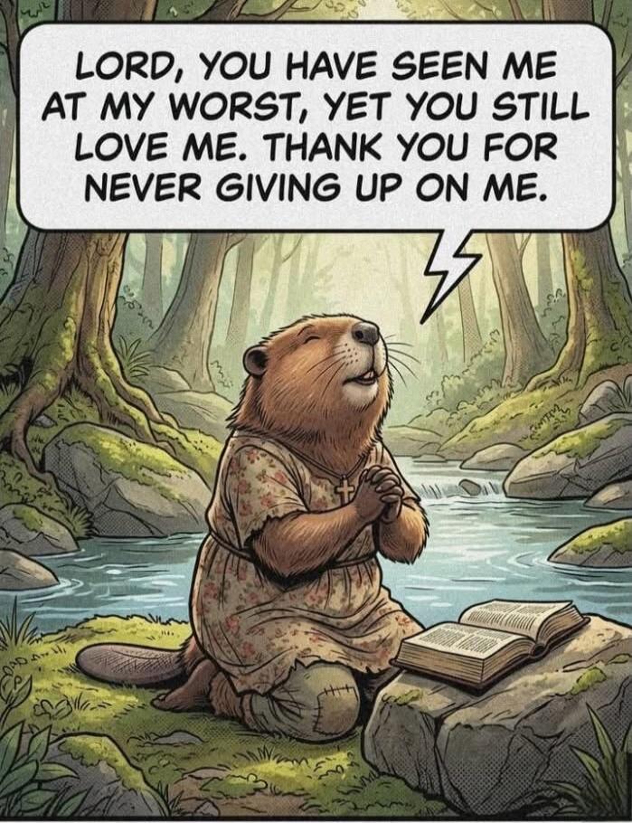 LORD, YOU HAVE SEEN ME AT MY WORST, YET YOU STILL LOVE ME. THANK YOU FOR NEVER GIVING UP ON ME.