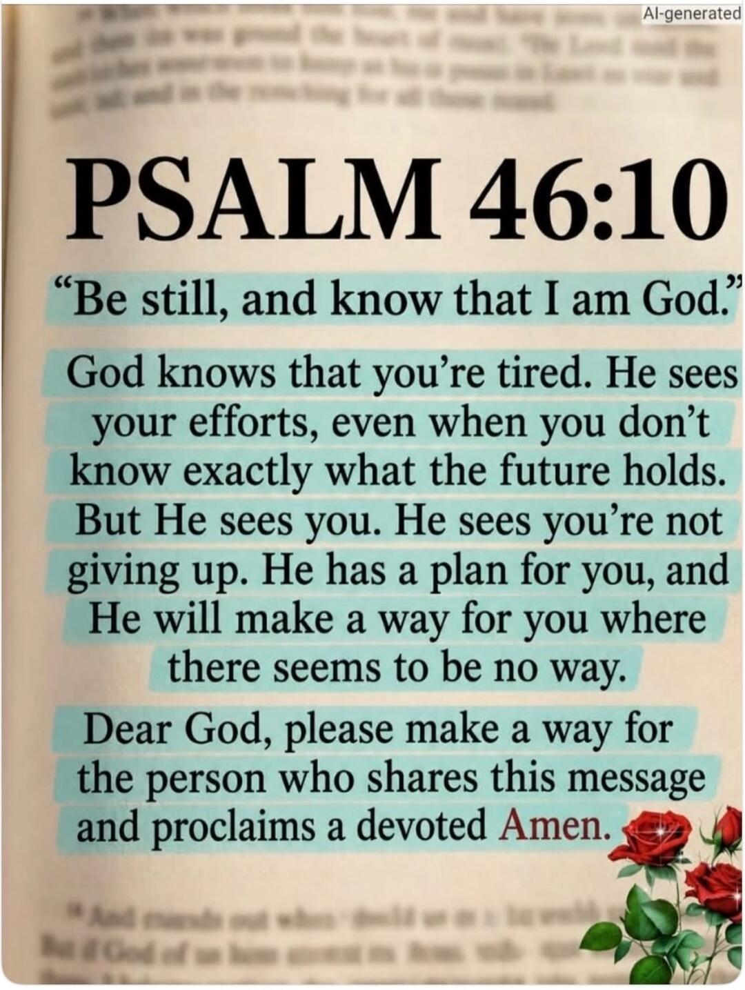 PSALM 46:10 