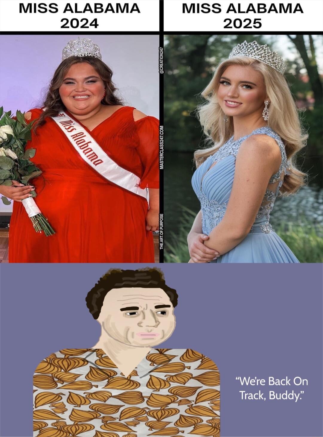 MISS ALABAMA MISS ALABAMA 2024 2025 3 Were Back On Track Buddy