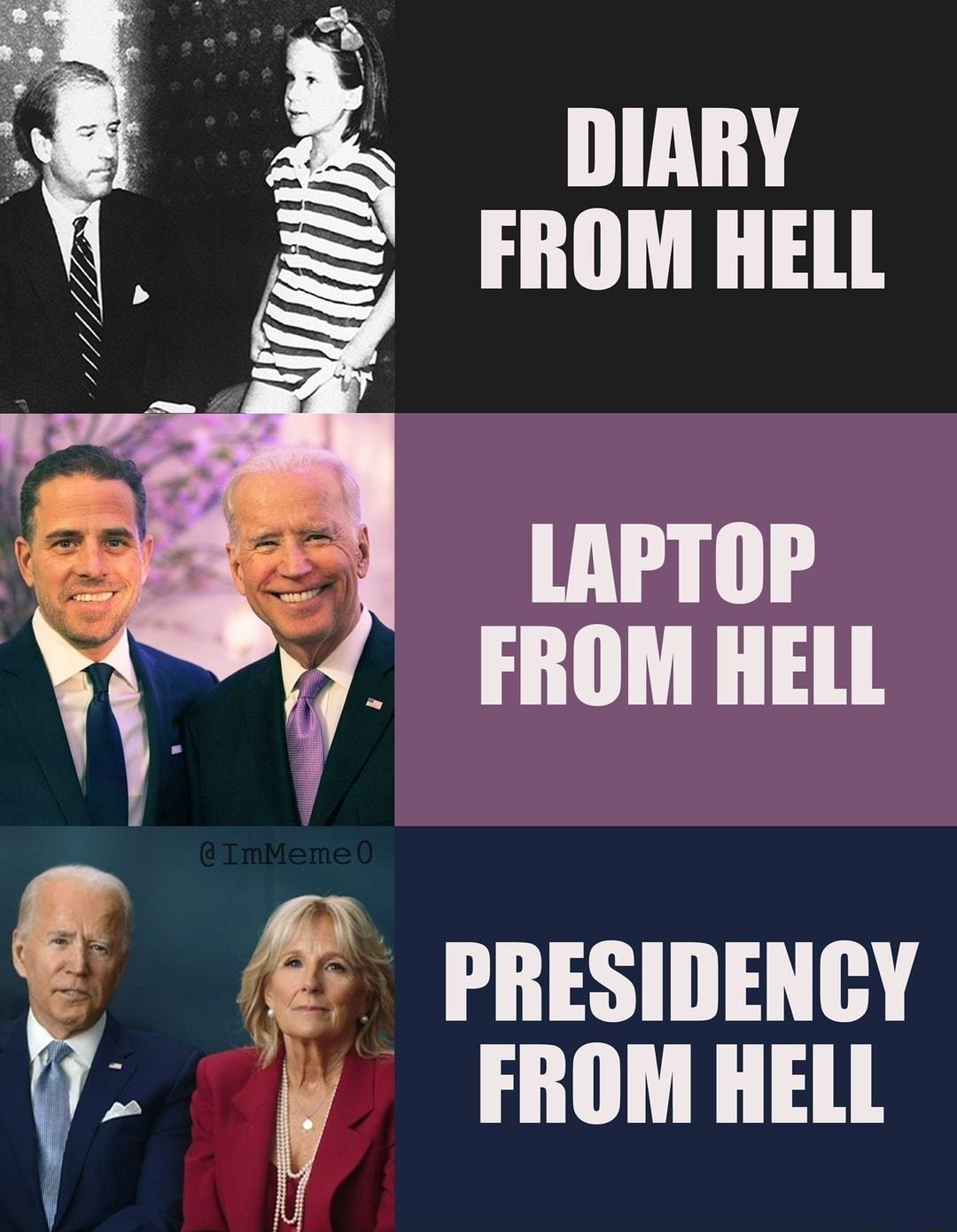 DIARY FROM HELL LAPTOP FROM HELL PRESIDENCY FROM HELL