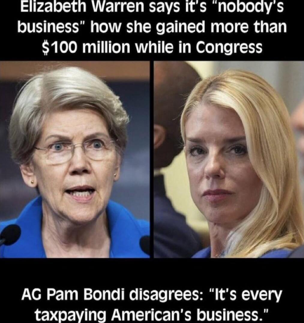 Elizabeth Warren says it’s 