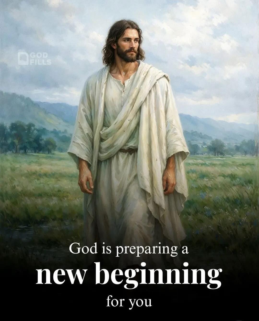 GOD FILLS God is preparing a new beginning for you