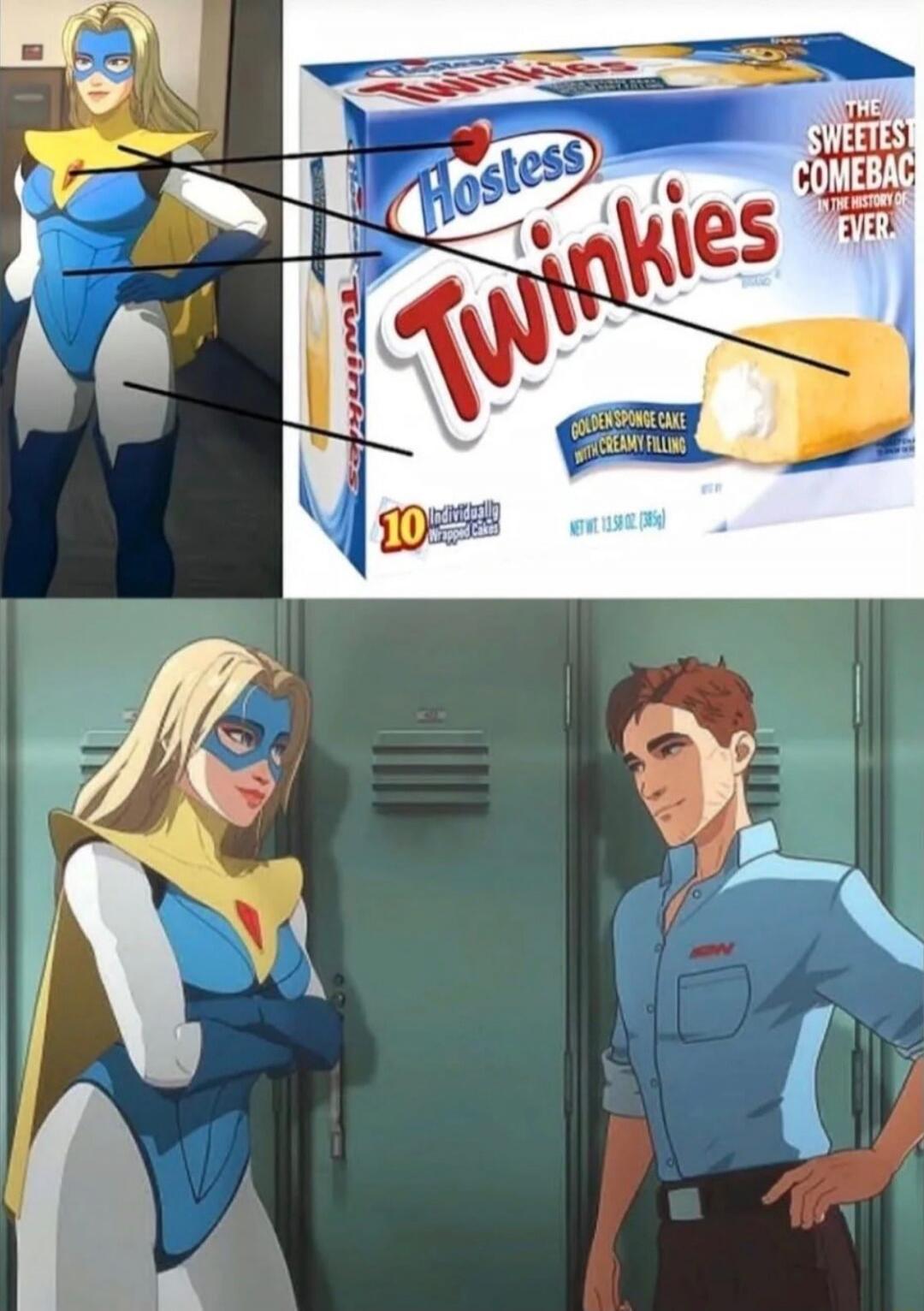 Hostess Twinkies Box (Golden sponge cake with creamy filling). The Sweetest Comeback Ever.