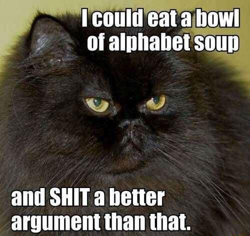 and SHIT a hetter argument than that