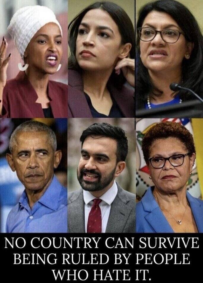 NO COUNTRY CAN SURVIVE BEING RULED BY PEOPLE WHO HATE IT.