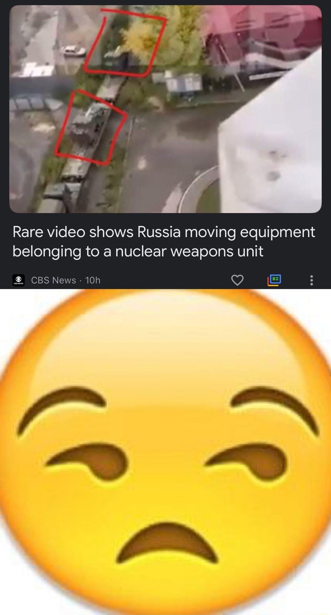 Rare video shows Russia moving equipment belonging to a nuclear weapons unit CBSNews 10n 0 o 4