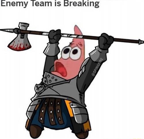 Enemy leam Is Breaking