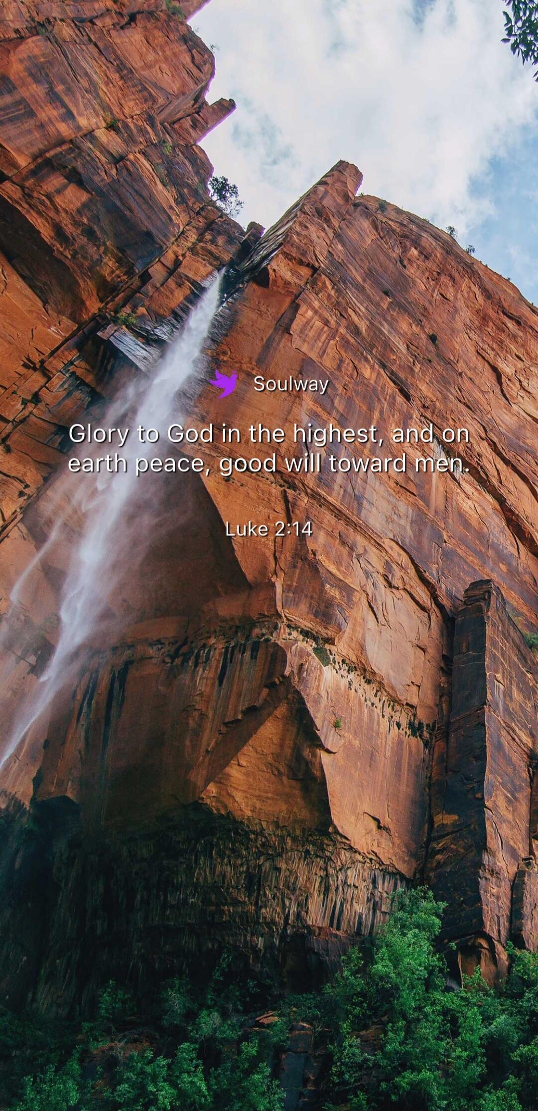 Soulway
Glory to God in the highest, and on earth peace, good will toward men. Luke 2:14