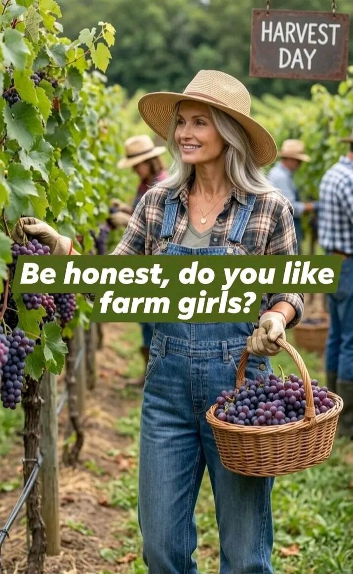 HARVEST DAY. Be honest, do you like farm girls?