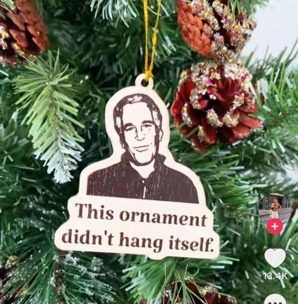 This ornament didn't hang itself.