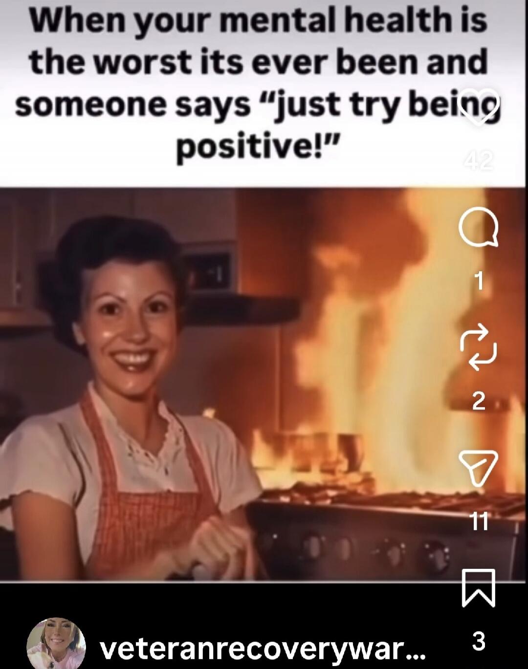 When your mental health is the worst its ever been and someone says 