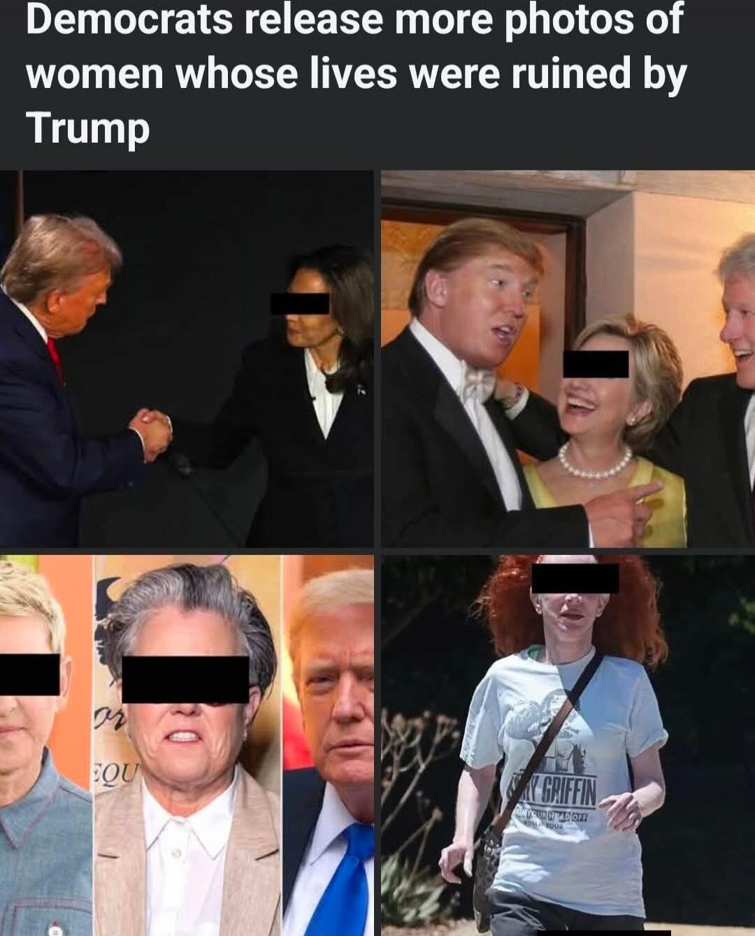 Democrats release more photos of women whose lives were ruined by Trump
