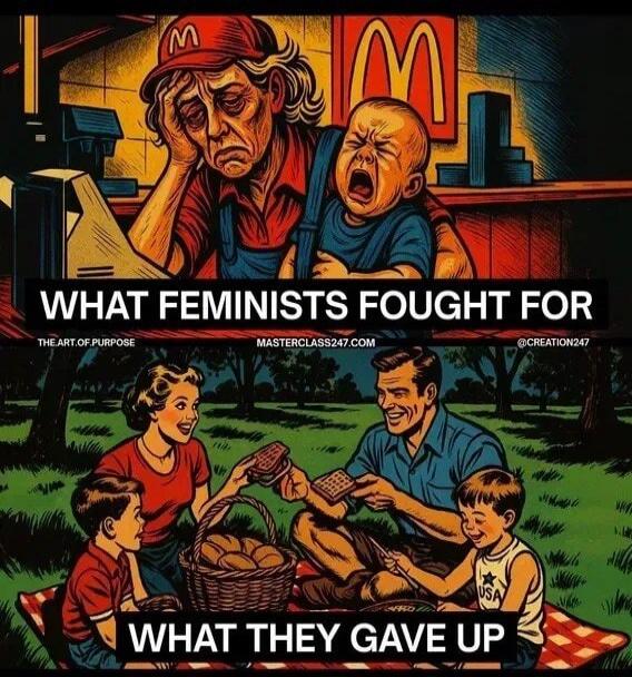 WHAT FEMINISTS FOUGHT FOR THE.ART.OF.PURPOSE MASTERCLASS247.COM @CREATION247 WHAT THEY GAVE UP M USA