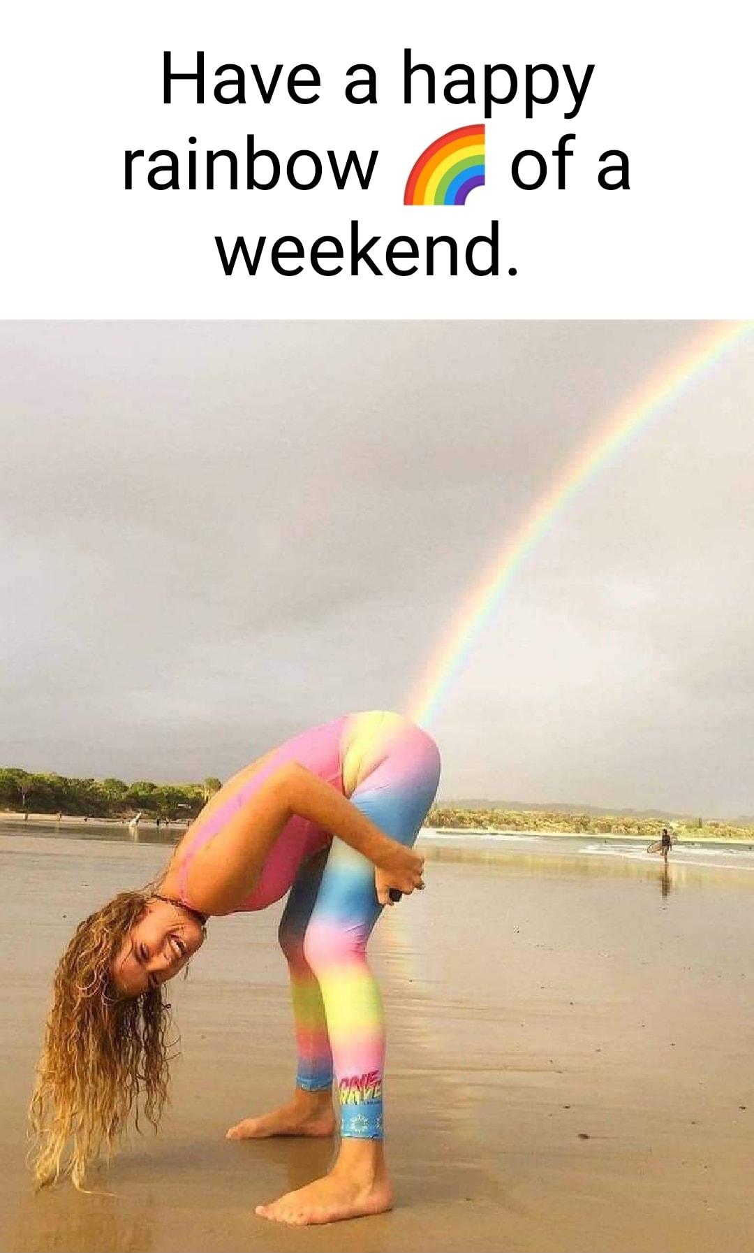 Have a happy rainbow of a weekend