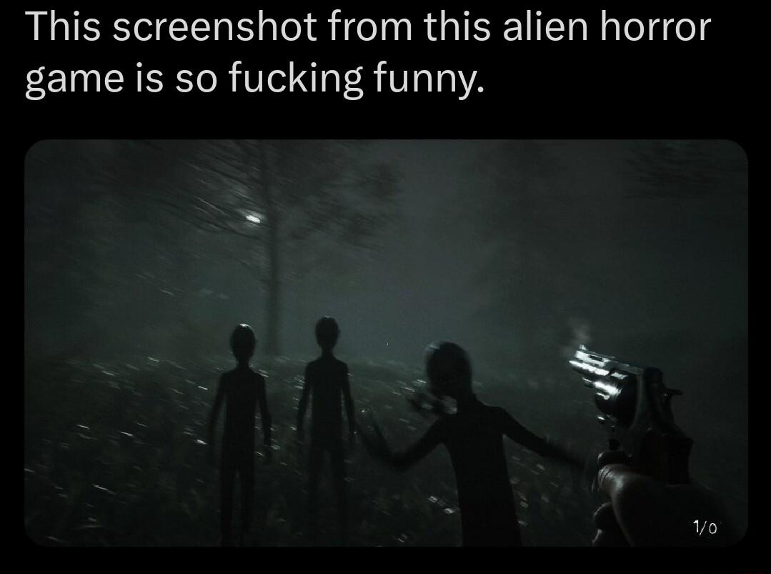 This screenshot from this alien horror game is so fucking funny