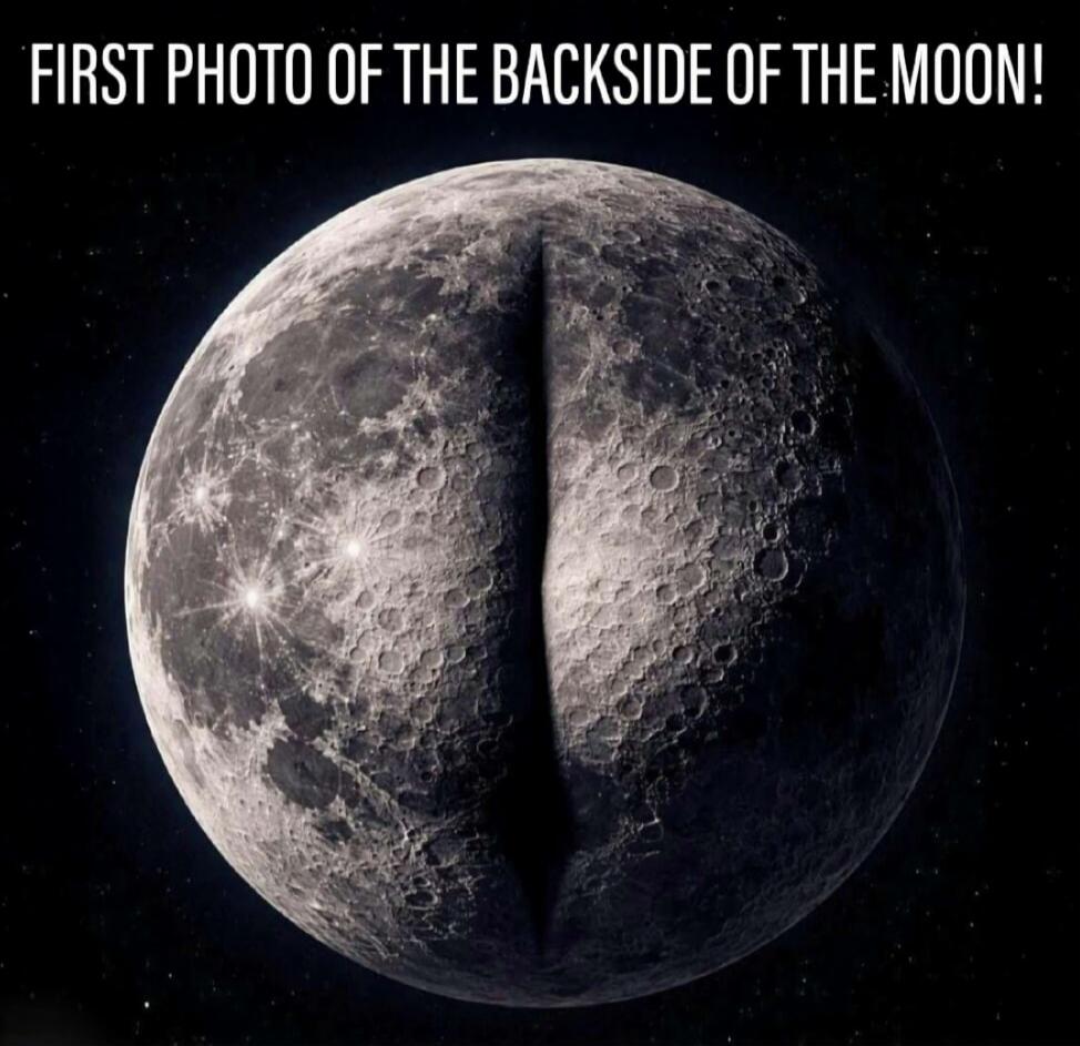 FIRST PHOTO OF THE BACKSIDE OF THE MOON!